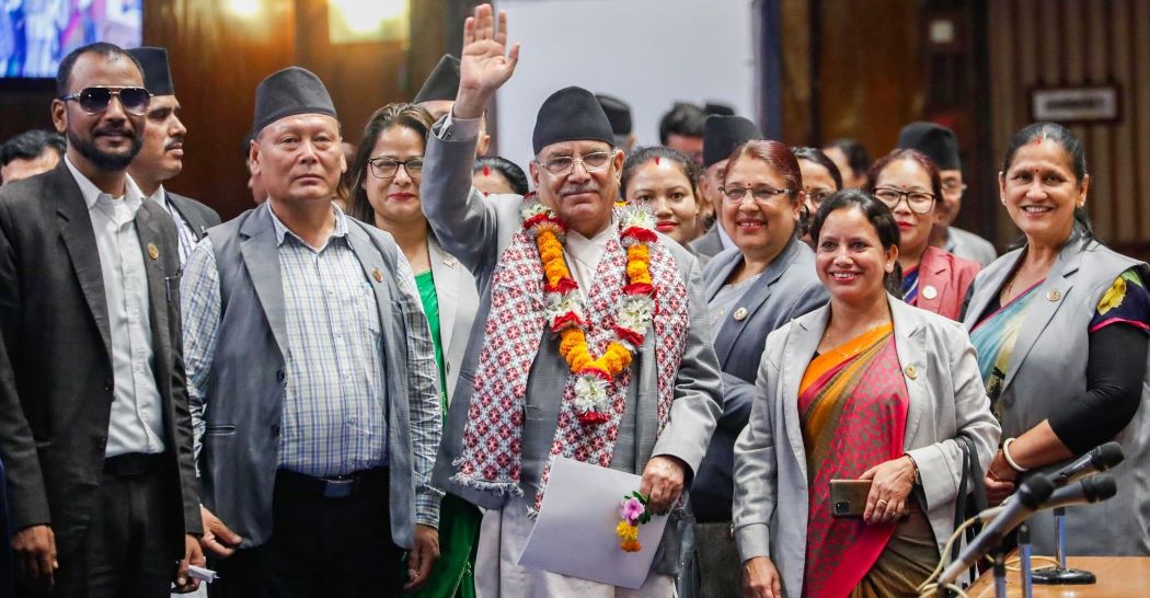 प्रधानमन्त्री प्रचण्डलाई विश्वासको मत प्राप्त